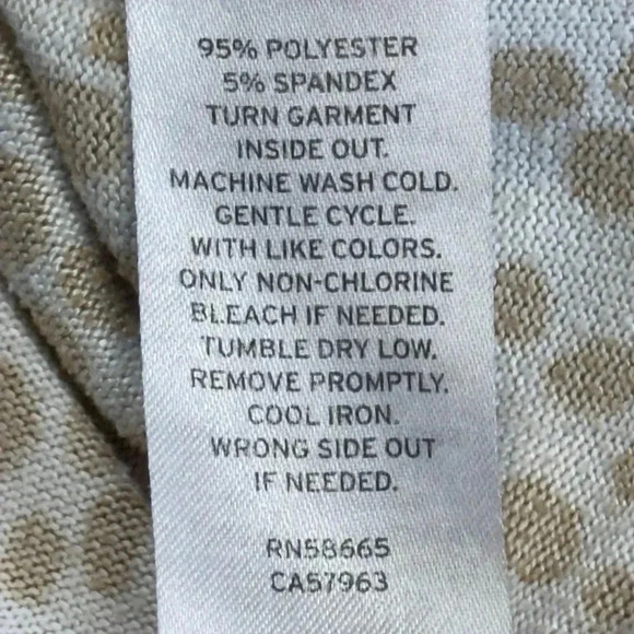 BP Women's Polka Dot Long Sleeve Button-Up Shirt Brown Size M - Picture 4 of 4